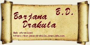 Borjana Drakula vizit kartica